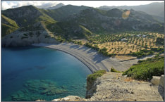 Agios Minas beach in Olympos Karpathos